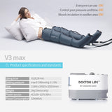 [DOCTOR LIFE] "DL2003V3 max" Recovery Compression Leg Massager : Sequential Compression Device, Recovery Boots